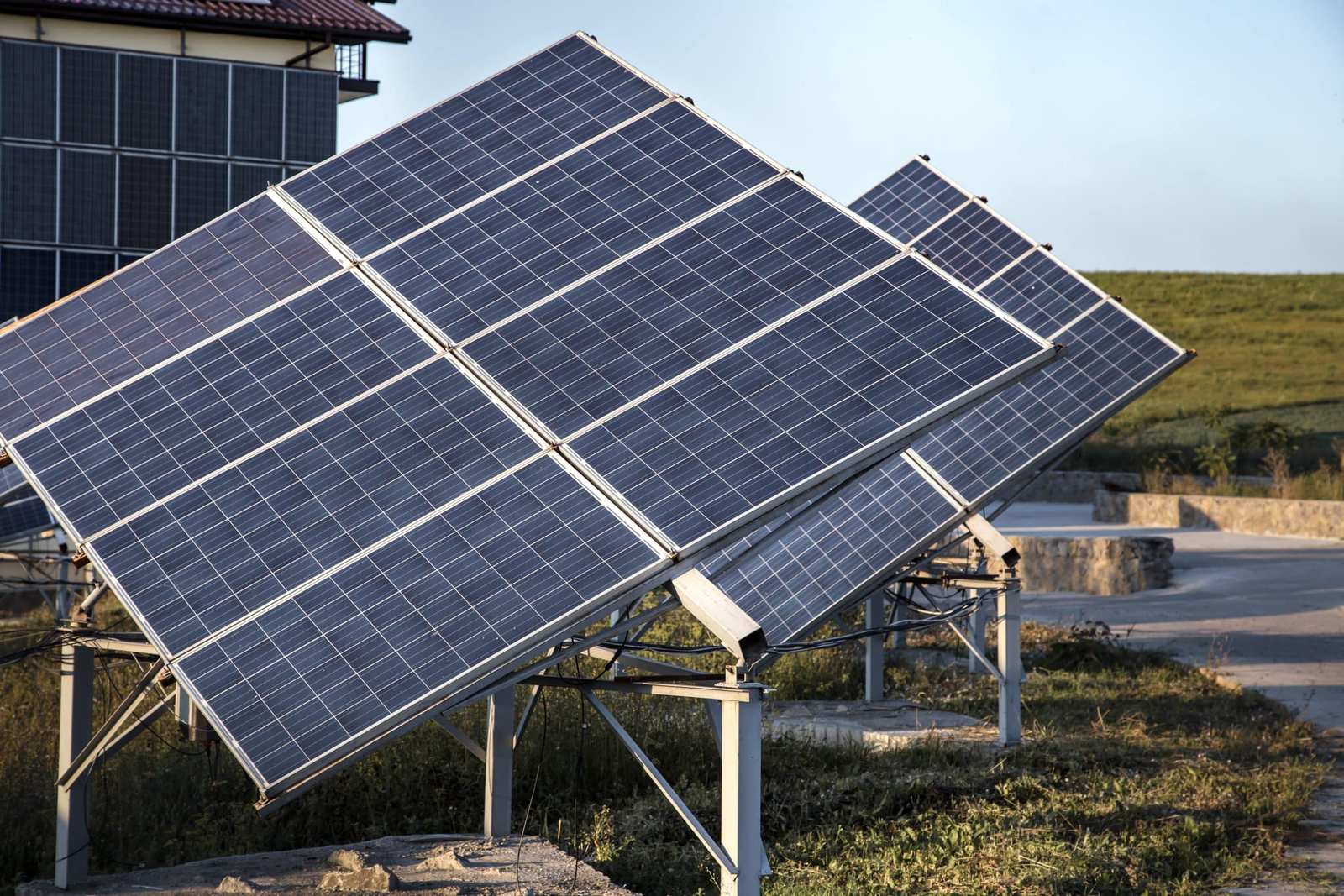 Large commercial solar array