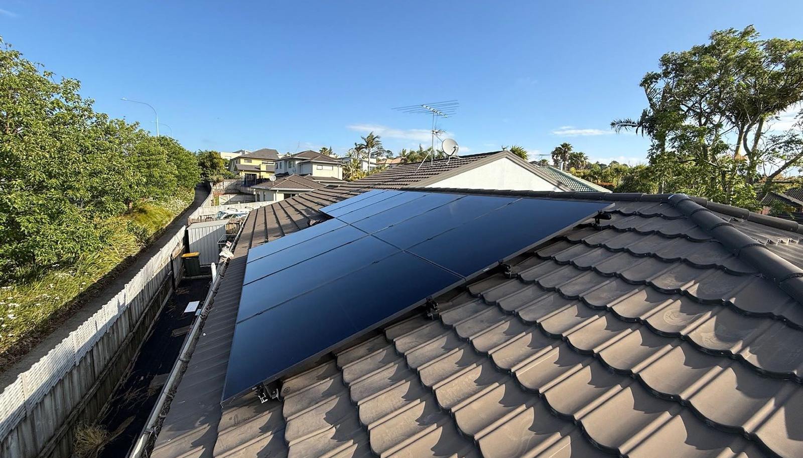 Completed 5 kW residential solar installation in Auckland