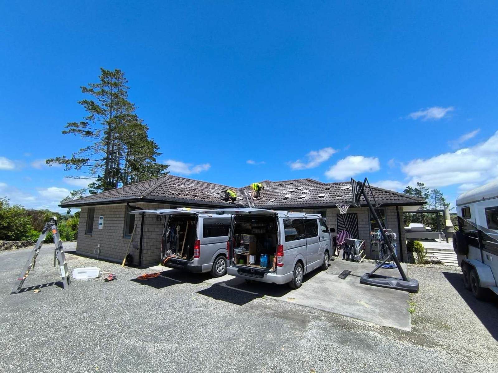 Three phase solar installation in progress in Whangarei