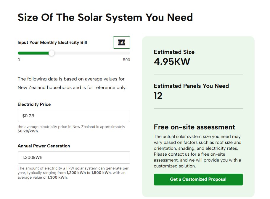 solar system size calculator