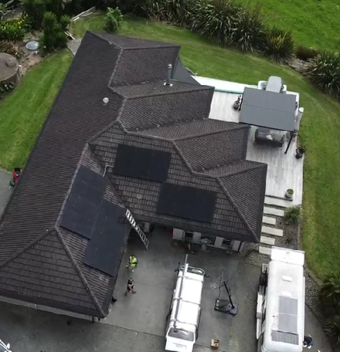 a 7kw 3phrase solar system installed by solar republic in whangarei