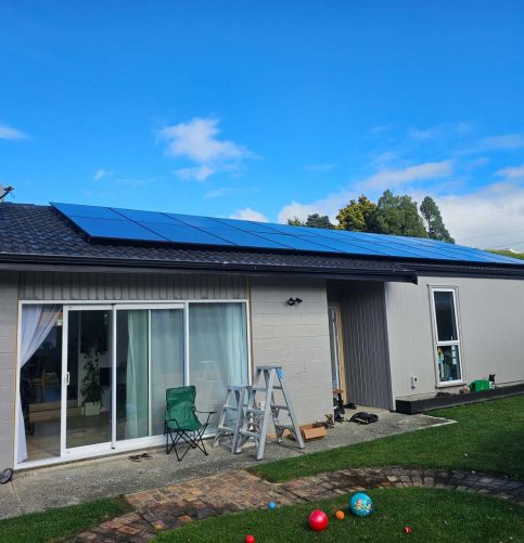 hamilton 10kw home solar system installation in progress 2