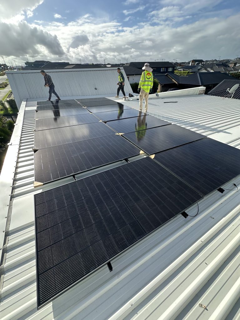 auckland 7kw home solar system installation in progress 1